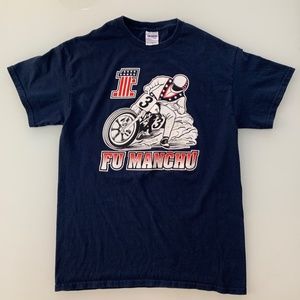 FU MANCHU Band Tour T-Shirt Navy Blue Size Medium
